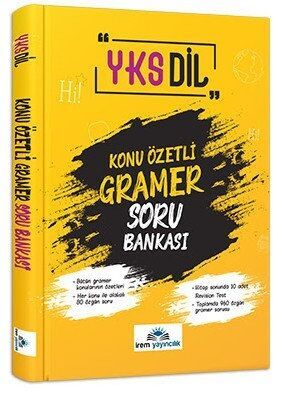 İrem YKSDil Konu Özetli Gramer Soru Bankası İrem Yayınları