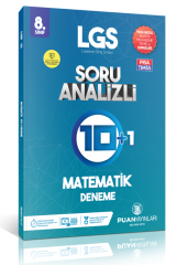 Puan 8. Sınıf LGS Matematik Soru Analizli 10+1 Deneme Puan Yayınları