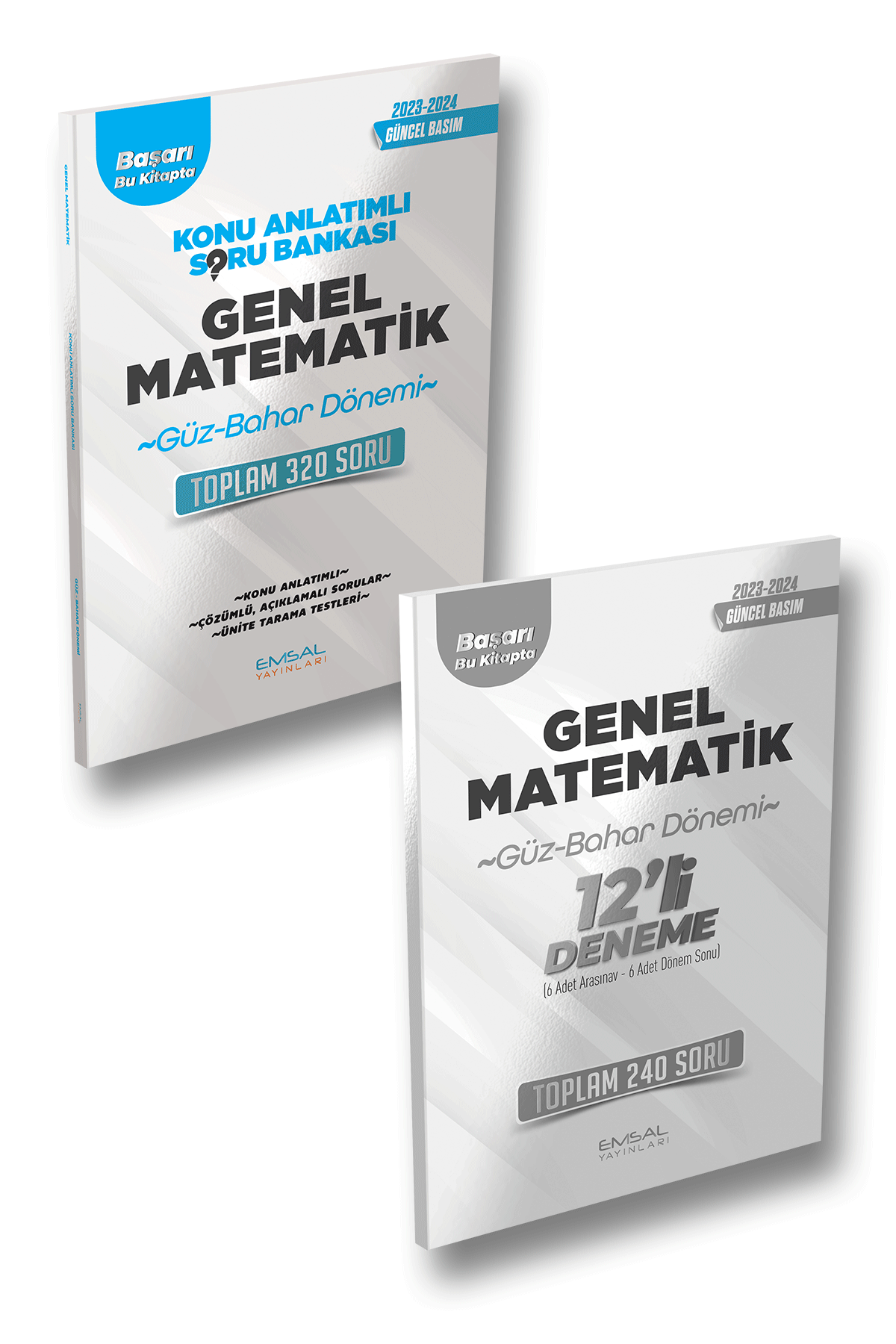 Emsal 2023-24 Açıköğretim Güz Genel Matematik Konu Anlatımlı Soru Bankası + 14 Deneme 2 li Set Emsal Yayınları