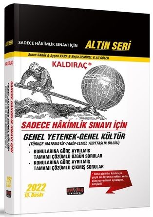 Savaş 2022 Hakimlik Sınavı KALDIRAÇ Genel Yetenek Genel Kültür Soru Bankası 13. Baskı Altın Seri Savaş Yayınları