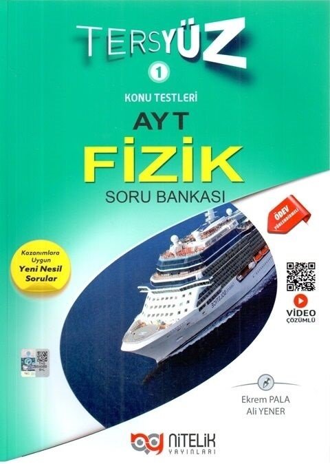 Nitelik YKS AYT Fizik Tersyüz Soru Bankası Nitelik Yayınları