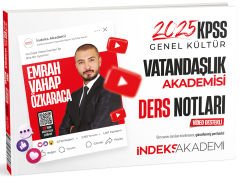 İndeks Akademi 2025 KPSS Vatandaşlık Akademisi Video Ders Notları - Emrah Vahap Özkaraca İndeks Akademi Yayıncılık