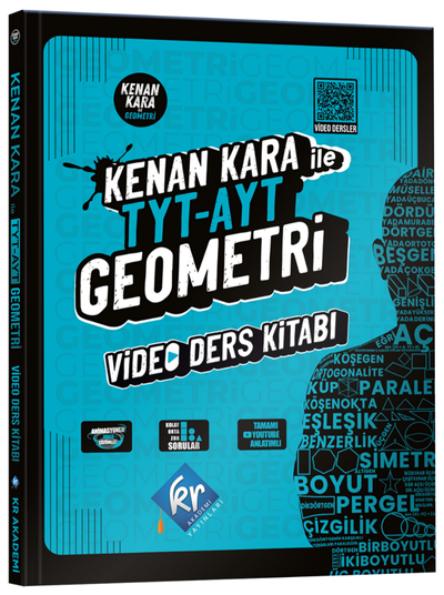 KR Akademi YKS TYT AYT Geometri Video Ders Kitabı - Kenan Kara KR Akademi Yayınları