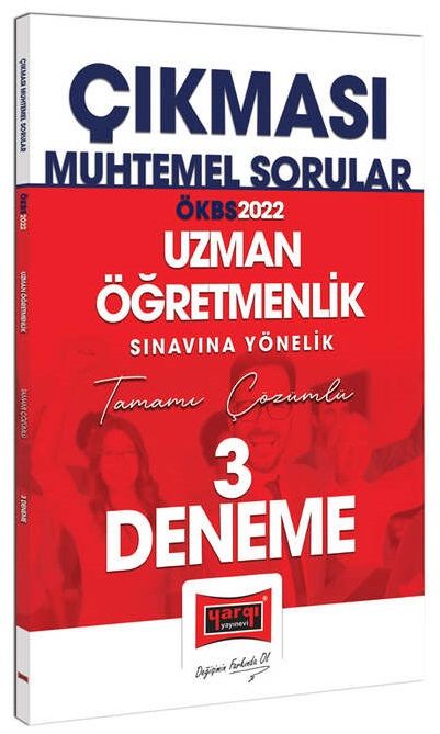 Yargı 2022 MEB ÖKBS Uzman Öğretmenlik Çıkması Muhtemel Sorular 3 Deneme Çözümlü Yargı Yayınları