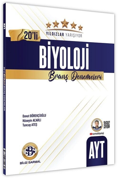 Bilgi Sarmal YKS AYT Biyoloji Yıldızlar Yarışıyor 20 li Branş Deneme Bilgi Sarmal Yayınları