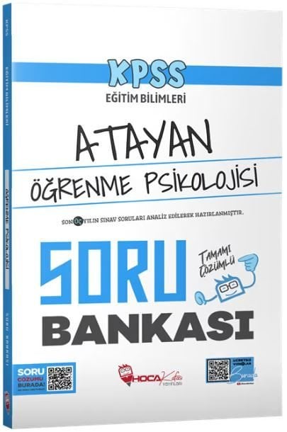 Hoca Kafası KPSS Eğitim Bilimleri Öğrenme Psikolojisi Atayan Soru Bankası Çözümlü Hoca Kafası Yayınları