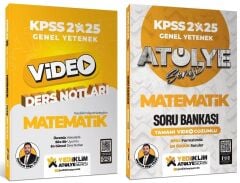 Yediiklim 2025 KPSS Matematik Atölye Video Ders Notları + Soru Bankası 2 li Set - Mehmet Bilge Yıldız Yediiklim Yayınları