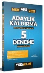 Yediiklim 2021 MEB Milli Eğitim Bakanlığı AKS Adaylık Kaldırma 5 Deneme Çözümlü Yediiklim Yayınları