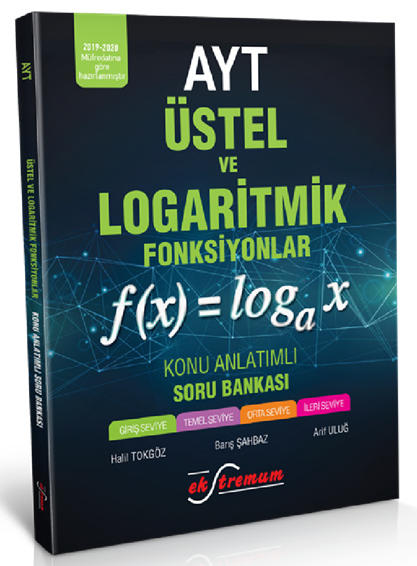 Ekstremum YKS AYT Üstel ve Logaritmik Fonksiyonlar Konu Anlatımlı Soru Bankası Ekstremum Yayınları