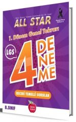 Newton 8. Sınıf LGS Tüm Dersler 1. Dönem Genel Tekrarı All Star 4 Deneme Newton Yayınları