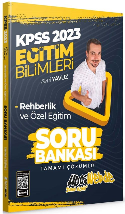 HocaWebde 2023 KPSS Eğitim Bilimleri Rehberlik ve Özel Eğitim Soru Bankası Çözümlü - Avni Yavuz HocaWebde Yayınları