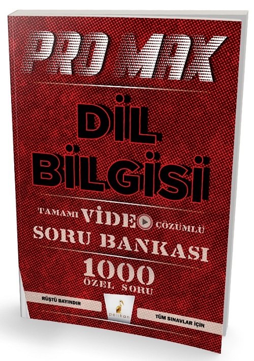 Pelikan KPSS DGS ALES YKS Dil Bilgisi Promax Soru Bankası - Rüştü Bayındır Pelikan Yayınları