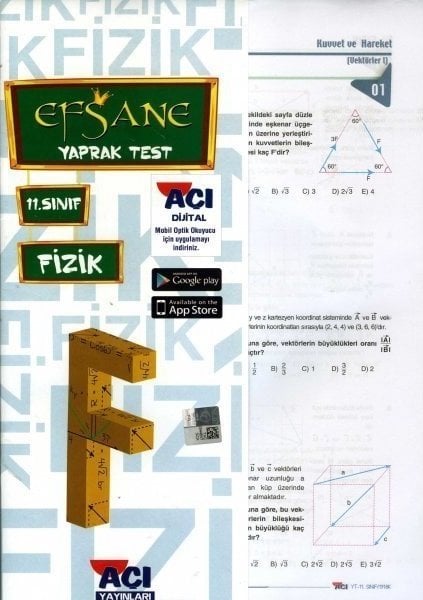 Açı Yayınları 11. Sınıf Fizik Yaprak Test Açı Yayınları