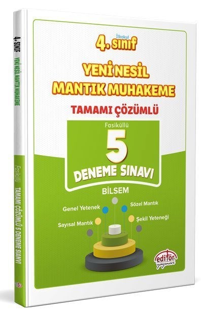 Editör 4. Sınıf Mantık Muhakeme 5 Deneme Editör Yayınları