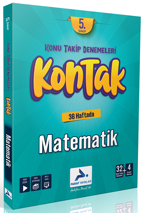 Paraf 5. Sınıf Matematik Kontak Konu Takip Denemeleri Paraf Yayınları