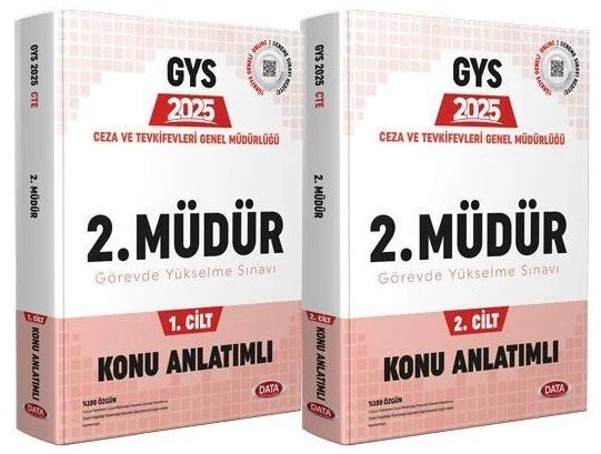 Data 2025 GYS Ceza Tevkifevleri Ceza İnfaz Kurumu 2. Müdür Konu Anlatımlı Set Görevde Yükselme Data Yayınları