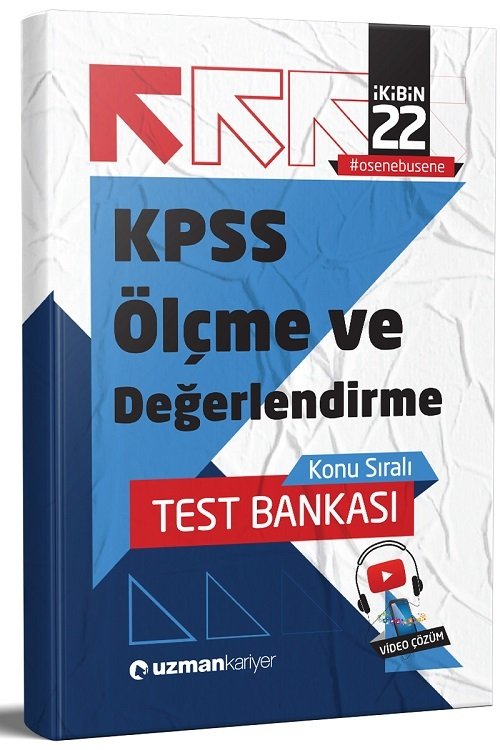 SÜPER FİYAT - Uzman Kariyer 2022 KPSS Eğitim Bilimleri Ölçme ve Değerlendirme Test Bankası Yaprak Test Uzman Kariyer Yayınları