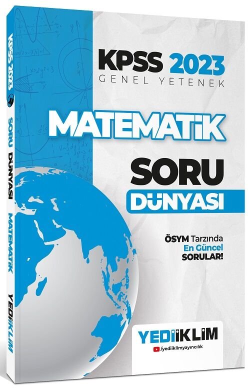 Yediiklim 2023 KPSS Matematik Soru Dünyası Soru Bankası Yediiklim Yayınları