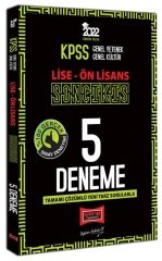 Yargı 2022 KPSS Lise Ön Lisans Son Çıkış 5 Deneme Çözümlü Yargı Yayınları