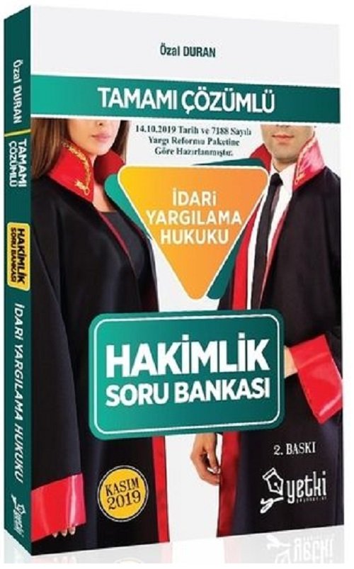 SÜPER FİYAT - Yetki Hakimlik İdari Yargılama Hukuku Soru Bankası - Özal Duran Yetki Yayınları