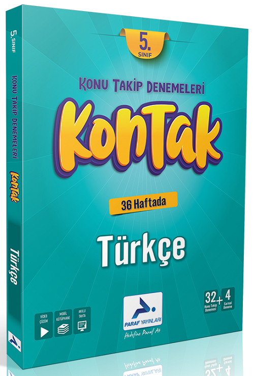 Paraf 5. Sınıf Türkçe Kontak Konu Takip Denemeleri Paraf Yayınları