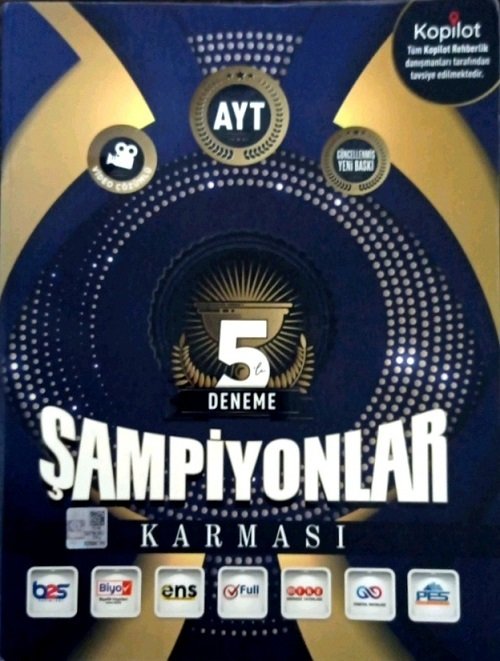 Şampiyonlar Karması YKS AYT 5 Deneme Video Çözümlü Şampiyonlar Karması