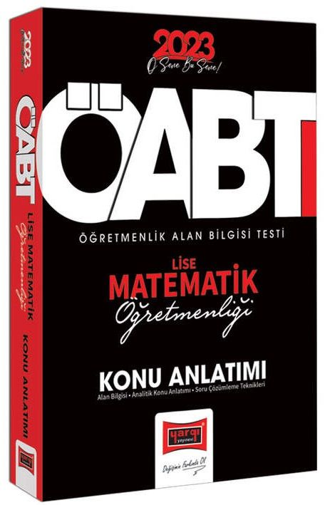 Yargı 2023 ÖABT Lise Matematik Öğretmenliği Konu Anlatımı Yargı Yayınları