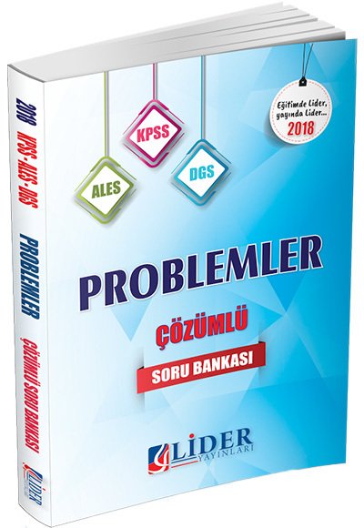 Lider 2018 KPSS ALES DGS Problemler Soru Bankası Çözümlü Lider Yayınları