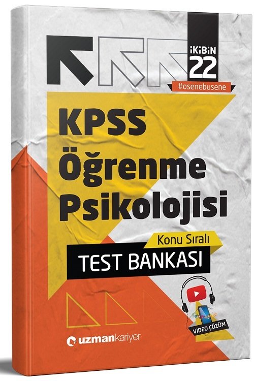 SÜPER FİYAT - Uzman Kariyer 2022 KPSS Eğitim Bilimleri Öğrenme Psikolojisi Test Bankası Yaprak Test Uzman Kariyer Yayınları