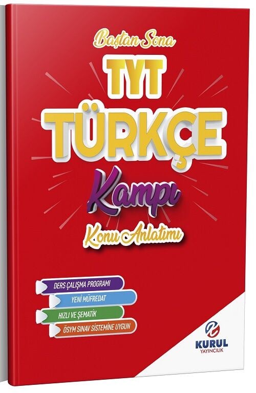 Kurul YKS TYT Türkçe Kampı Baştan Sona Konu Anlatımlı Kurul Yayıncılık