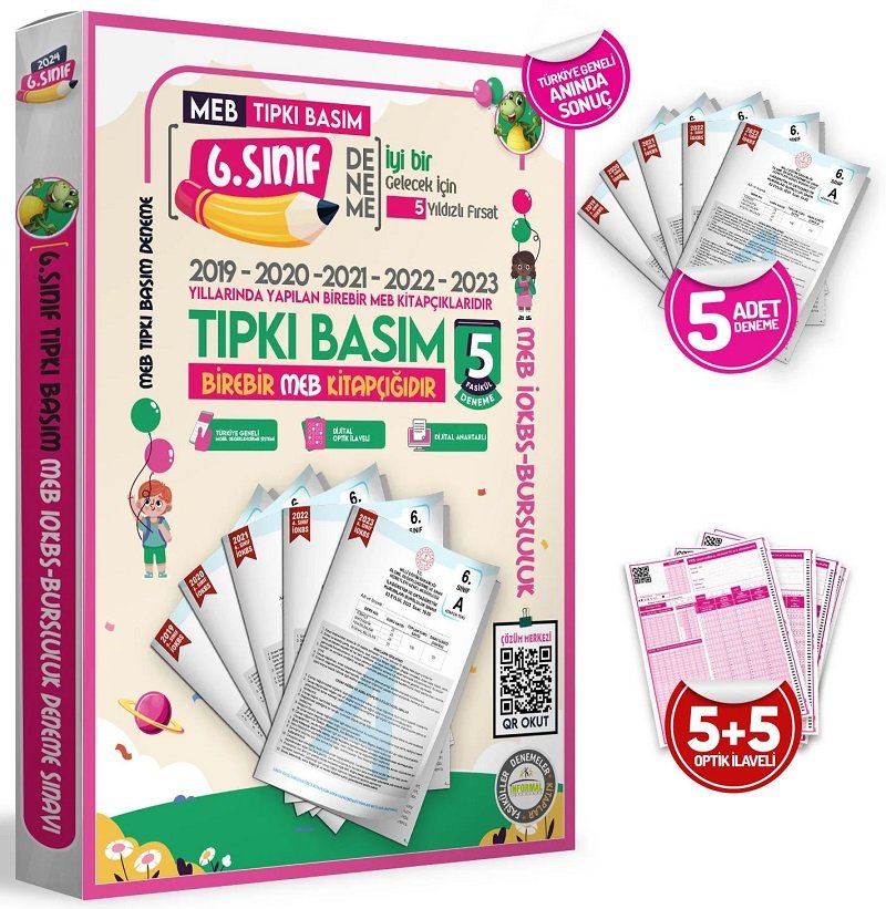 İnformal 6. Sınıf Tüm Dersler İOKBS Son 5 Yıl Tıpkı Basım 5 Fasikül Deneme Seti İnformal Yayınları