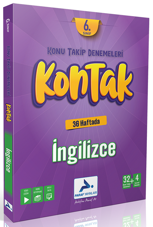 Paraf 6. Sınıf İngilizce Kontak Konu Takip Denemeleri Paraf Yayınları