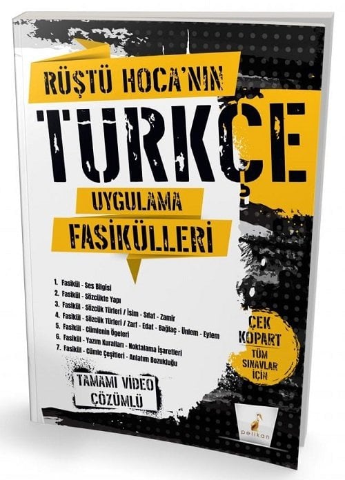 Pelikan KPSS DGS ALES YKS Türkçe Uygulama Fasikülleri - Rüştü Bayındır Pelikan Yayınları