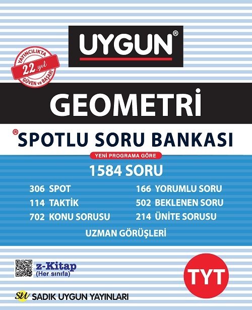 Sadık Uygun YKS TYT Geometri Spotlu Soru Bankası Sadık Uygun Yayınları