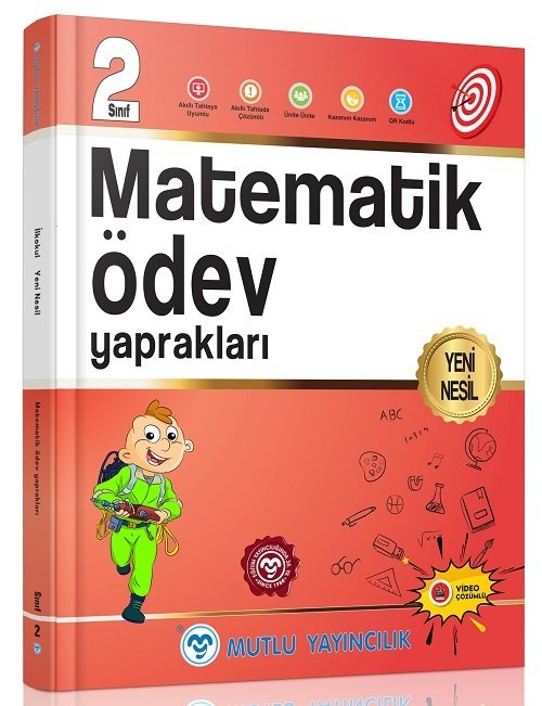 Mutlu 2. Sınıf Matematik Ödev Yaprakları Video Çözümlü Mutlu Yayınları