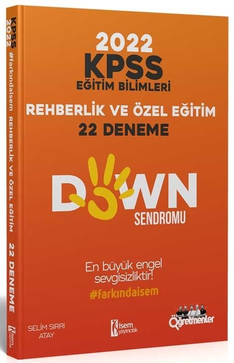 SÜPER FİYAT - İsem 2022 KPSS Eğitim Bilimleri Rehberlik ve Özel Eğitim 22 Deneme - Selim Sırrı Atay İsem Yayınları