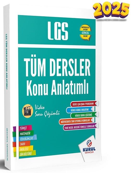 Kurul 2025 8. Sınıf LGS Tüm Dersler Konu Anlatımlı Kurul Yayıncılık