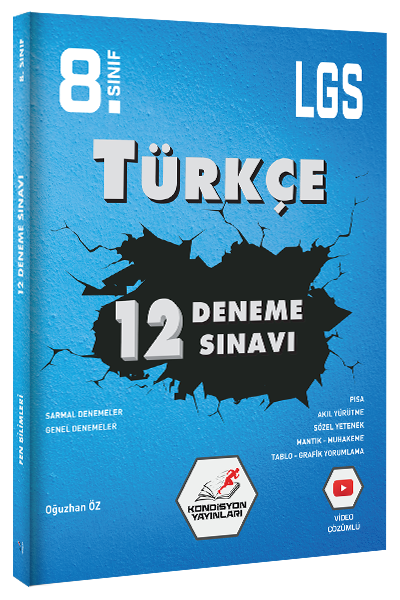 Kondisyon 8. Sınıf LGS Türkçe 12 Deneme Kondisyon Yayınları