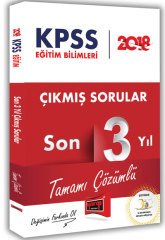 Yargı 2018 KPSS Eğitim Bilimleri Çıkmış Sorular Son 3 Yıl Çözümlü Yargı Yayınları