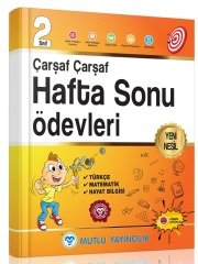 Mutlu 2. Sınıf Çarşaf Çarşaf Hafta Sonu Ödevleri Video Çözümlü Mutlu Yayınları