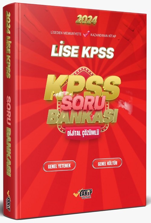 Takip 2024 KPSS Lise Soru Bankası Takip Yayınları