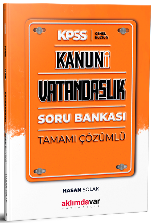 SÜPER FİYAT - Aklımdavar KPSS Vatandaşlık Kanuni Soru Bankası - Hasan Solak Aklımdavar Yayıncılık