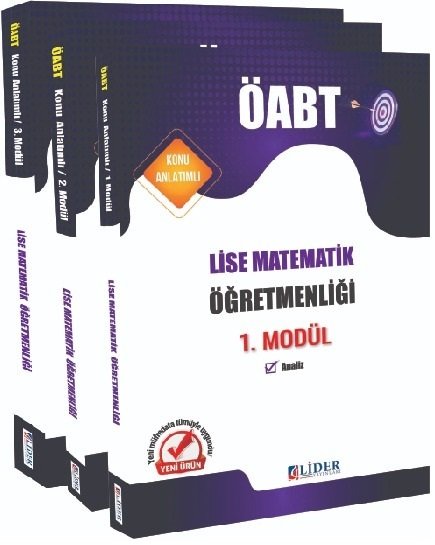 Lider ÖABT Lise Matematik Öğretmenliği Konu Anlatımlı Modüler Set Lider Yayınları