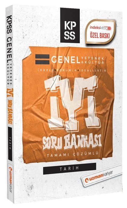 SÜPER FİYAT - Uzman Kariyer KPSS Tarih İYİ Soru Bankası Çözümlü Uzman Kariyer Yayınları