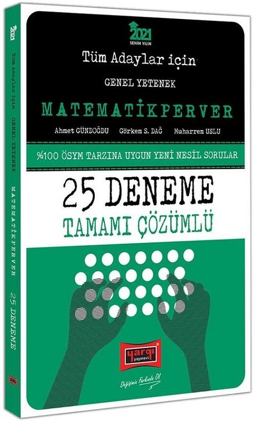 SÜPER FİYAT - Yargı 2021 KPSS Tüm Adaylar İçin MatematikPerver 25 Deneme Yargı Yayınları