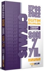 Yediiklim 2022 KPSS Eğitim Bilimleri Son 7 Yıl Çıkmış Sorular Çözümlü Yediiklim Yayınları