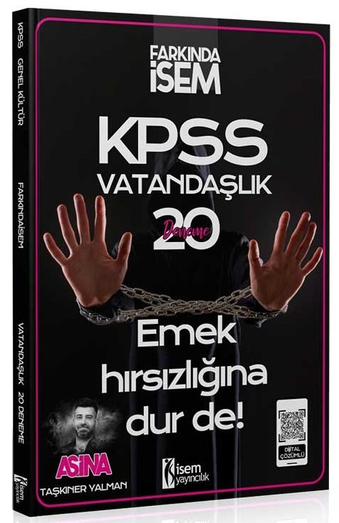 SÜPER FİYAT - İsem 2025 KPSS Vatandaşlık Aşina 20 Deneme Çözümlü - Taşkıner Yalman İsem Yayınları