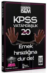 İsem 2025 KPSS Vatandaşlık Aşina 20 Deneme Çözümlü - Taşkıner Yalman İsem Yayınları