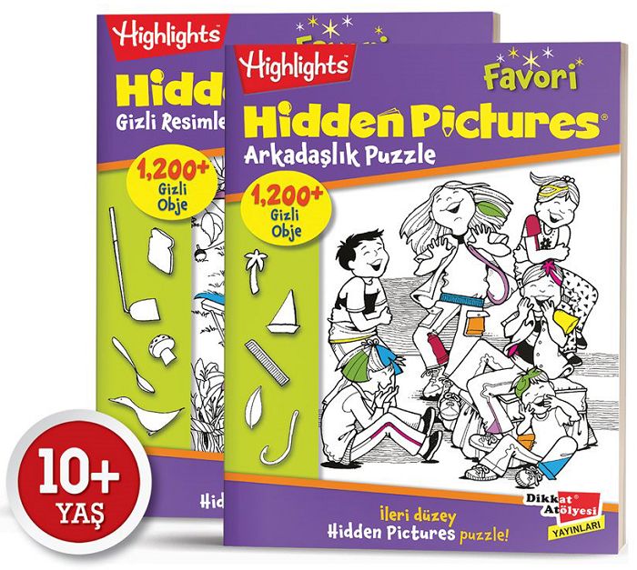 Dikkat Atölyesi Highlights Favori Hidden Pictures 2 li Set Dikkat Atölyesi Yayınları