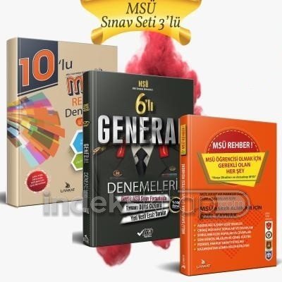 Liyakat MSÜ 10 Deneme+Rehber+General 6 Deneme 3 lü Set Liyakat + Takip Yayınları